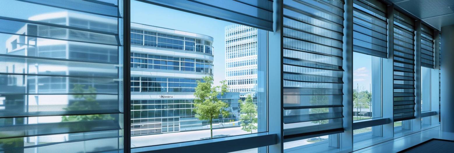 Fenster mit Sonnenschutzsystem