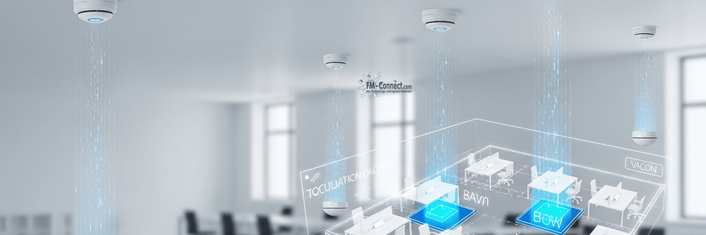 Präsenzmelder zur automatisierten Bürobelegung und Raumüberwachung in der Gebäudeautomation